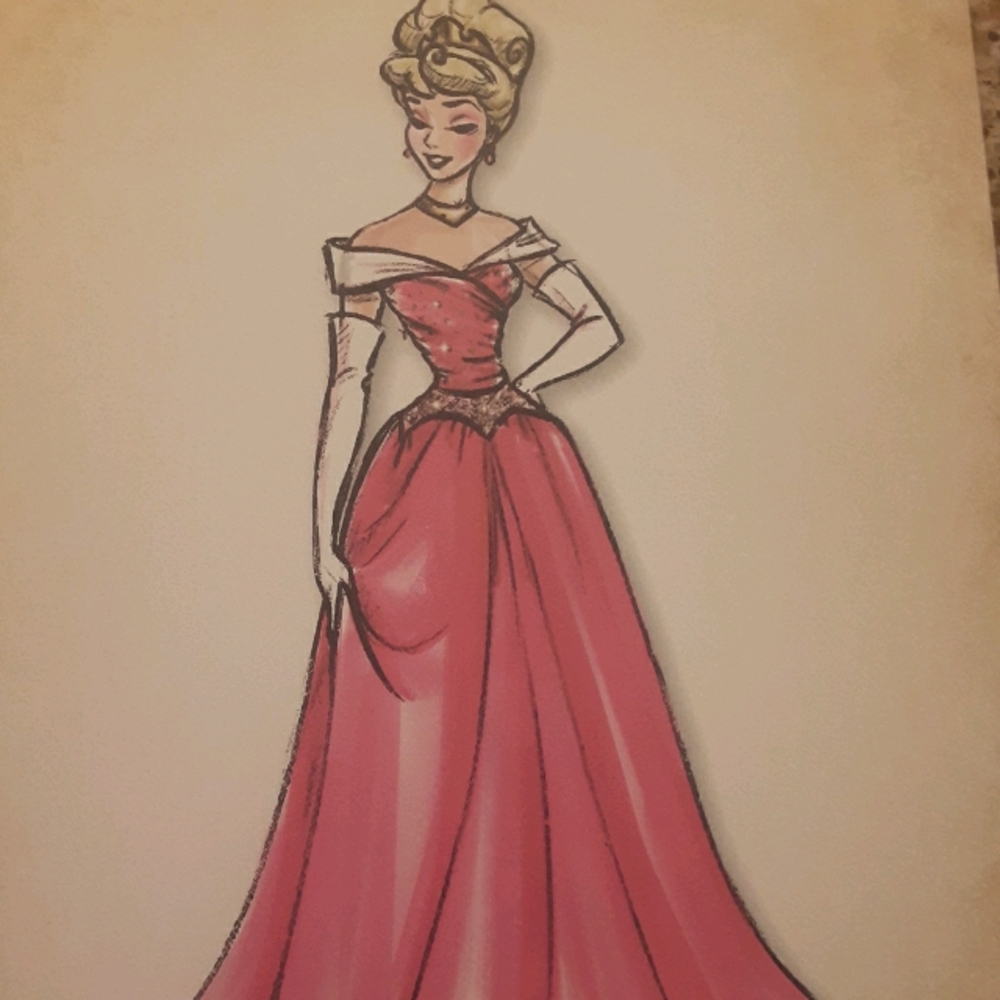 Belle disney fashion princess 8x10 photo